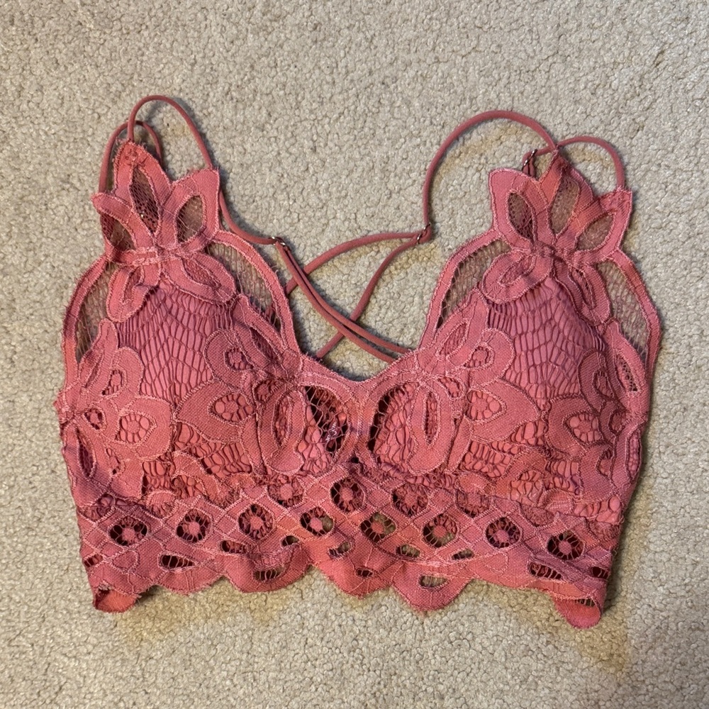 Pink Lace Bralette